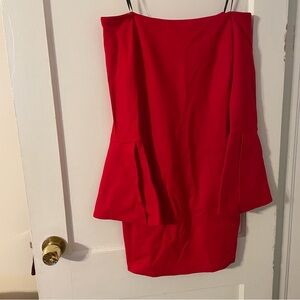 Lulu’s Red Strapless Dress